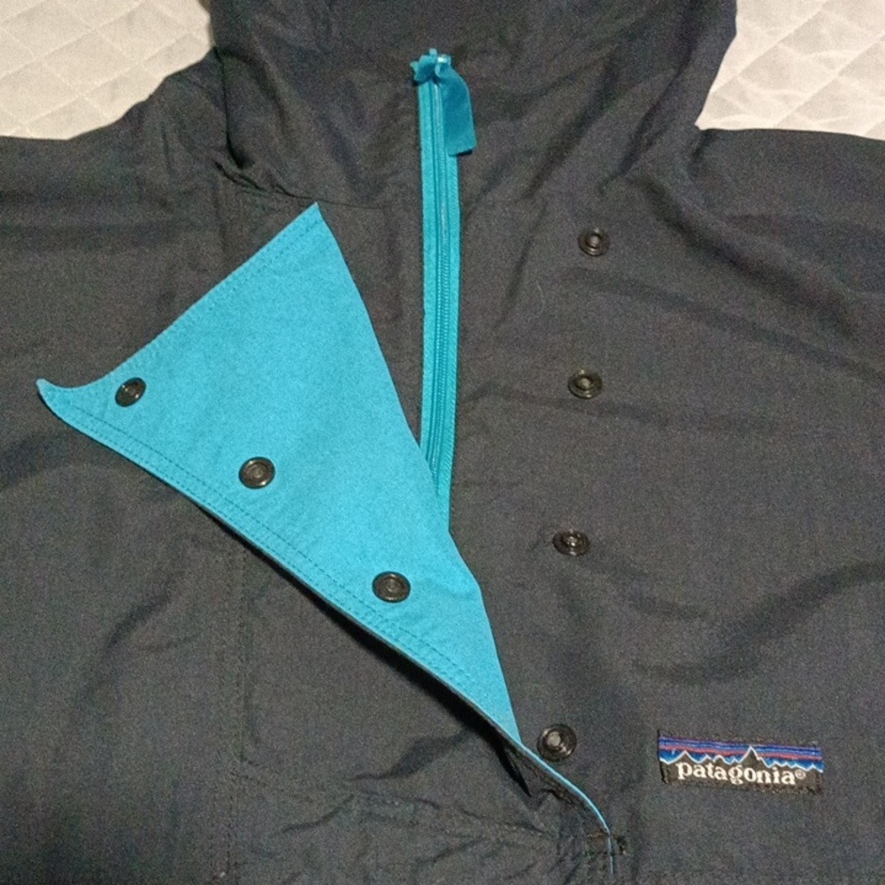 Patagonia Vintage Pullover Windbreaker Rain Jacket with Hood - Picture 3 of 15